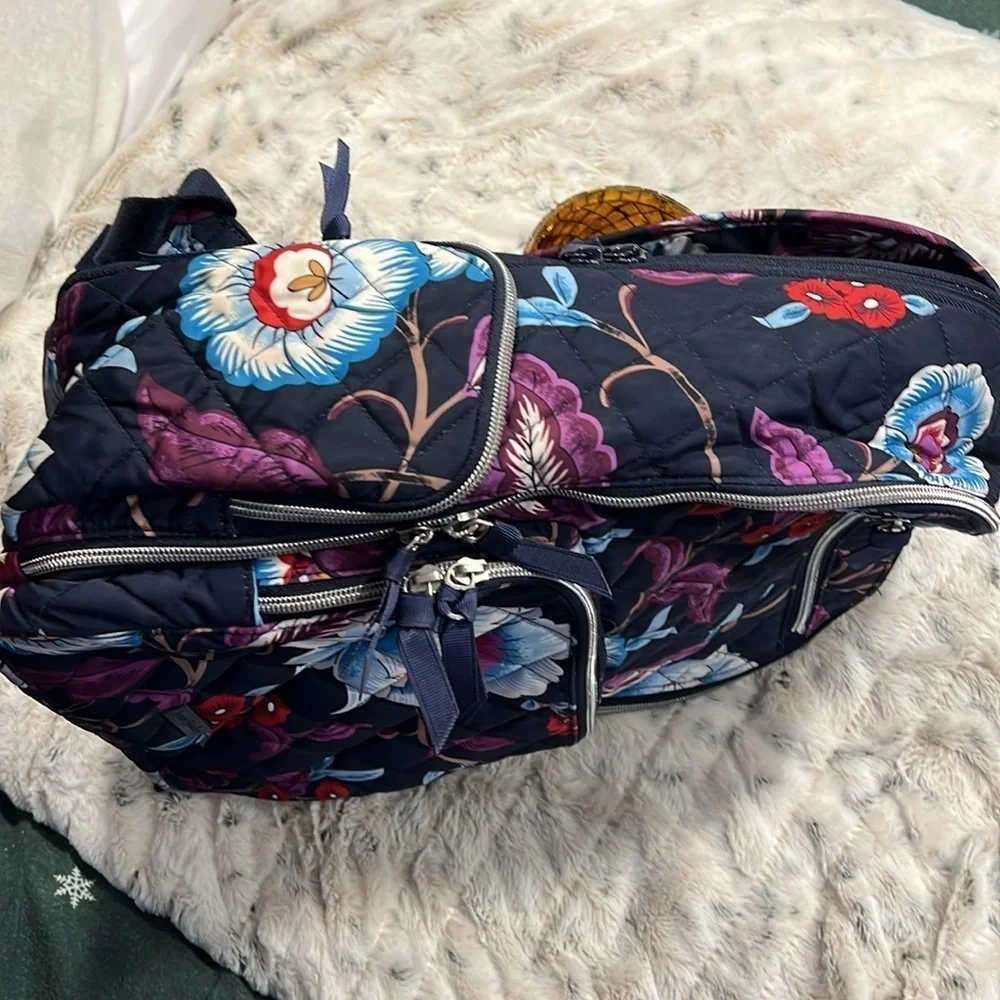 Vera Bradley Mayfair in Bloom Campus Backpack
